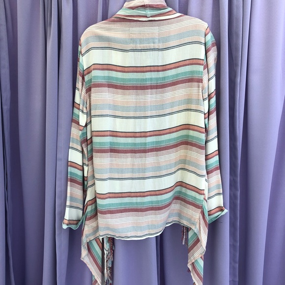 Striped Lightweight Cardigan - Picture 3 of 5